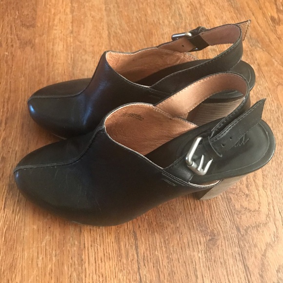COPY - Madewell slingback high heel clog shoes platform 7 - Picture 4 of 4